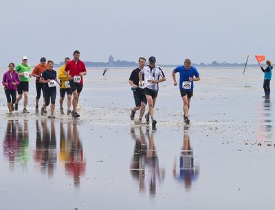 Reisen Laufen im Wattenmeer