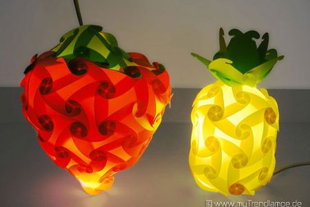 Trendlampe Ananas Erdbeere