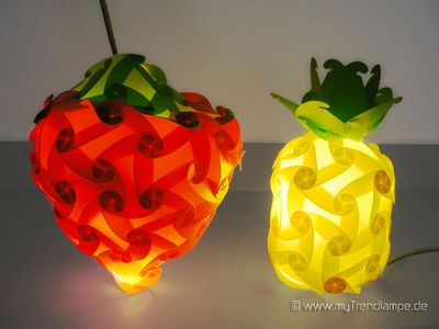 Trendlampe Ananas Erdbeere