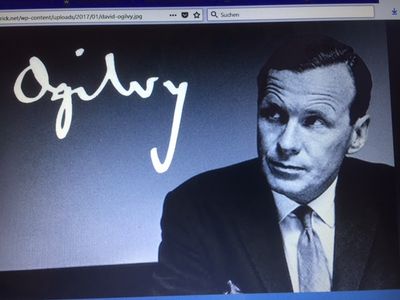 David Ogilvy wuerde heute noch nicht einmal ein Schnupperpraktikum bei Komm in die Agentur bekommen