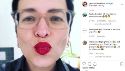 Ranking Siegerin Julia Richter praesentiert sich auch auf Instagram
