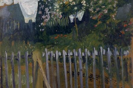 Dauerleihgabe Waesche im Garten in Kandern von August Macke