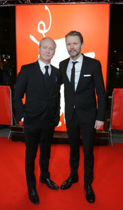 Der Hundertjaehrige Hauptdarsteller Robert Gustafsson und Regisseur Felix Herngren