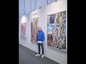 Leon Loewentraut auf der art Karlsruhe 2020