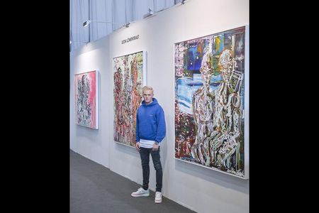 Leon Loewentraut auf der art Karlsruhe 2020