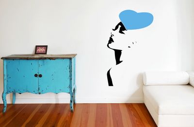Stil Wallart TapeRay Woman in Red