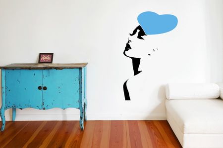 Stil Wallart TapeRay Woman in Red