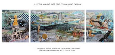 Justitia Wandel der Zeit Cosmas und Damian