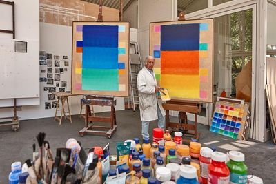 Zum ersten Mal wird eine Einzelausstellung des deutschen Bildhauers und Malers Heinz Mack in einem afrikanischen Museum gezeigt