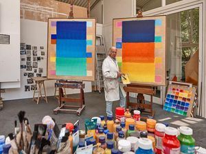 Zum ersten Mal wird eine Einzelausstellung des deutschen Bildhauers und Malers Heinz Mack in einem afrikanischen Museum gezeigt Zum ersten Mal wird eine Einzelausstellung des deutschen Bildhauers und Malers Heinz Mack in einem afrikanischen Museum gezeigt