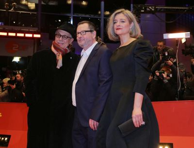 Lars von Trier und Frau praesentieren Nymphmaniac auf der Berlinale