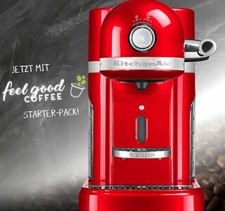 Das Design bei der Nespresso Maschine kann sich sehen lassen