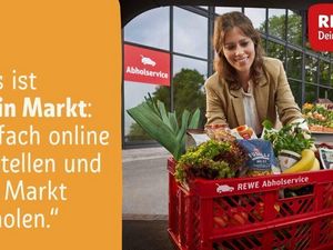 Der Rewe Abholservice spart Zeit beim Einkaufen Der Rewe Abholservice spart Zeit beim Einkaufen