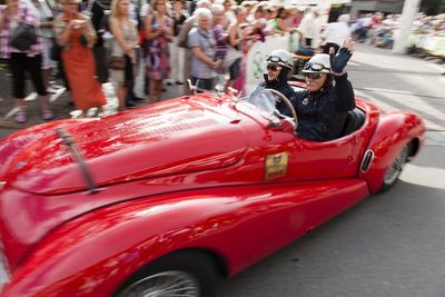 Die Oldtimer der Suedtirol Classic sind immer ein Blickfang