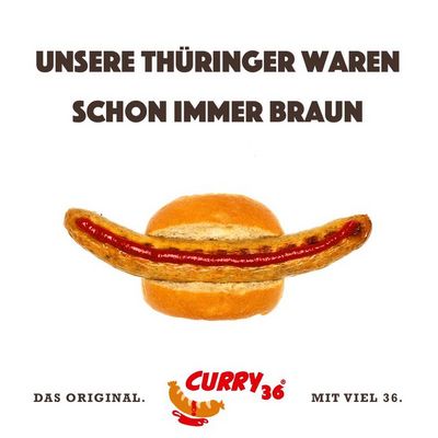 Wer dich waehlt, ist nicht Wurst meint Curry 36