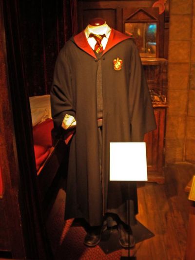 Ausgestellte Harry Potter Uniform