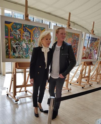 Ute-Henriette Ohoven und Leon Löwentraut