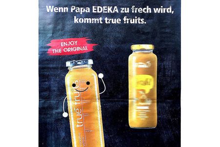 Den Spaß von True Fruits muss sich Edeka wohl gefallen lassen