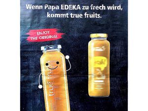 Den Spaß von True Fruits muss sich Edeka wohl gefallen lassen Den Spaß von True Fruits muss sich Edeka wohl gefallen lassen