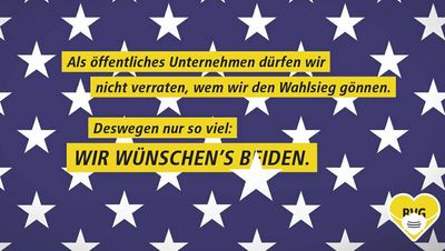 Das Wahlkampf-Motiv der BVG