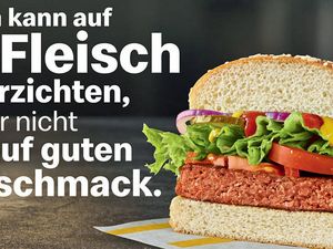 McDonald's wirbt mit solchen Spruechen fuer den Big Vegan TS McDonald's wirbt mit solchen Spruechen fuer den Big Vegan TS