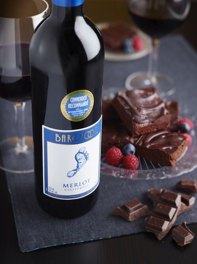 Barefoot Merlot-Brownies