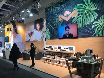 Der Messestand von The House of Marley und JAM