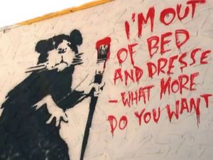 Bei Graffiti Kunst denkt man auch gerne an den Künstler Banksy