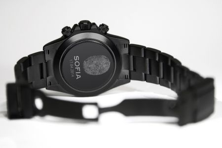 Stil Uhr BLAKEN mit Fingerabdruck als Gravur
