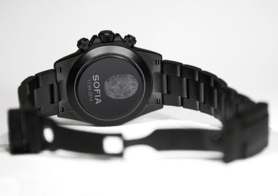 Stil Uhr BLAKEN mit Fingerabdruck als Gravur