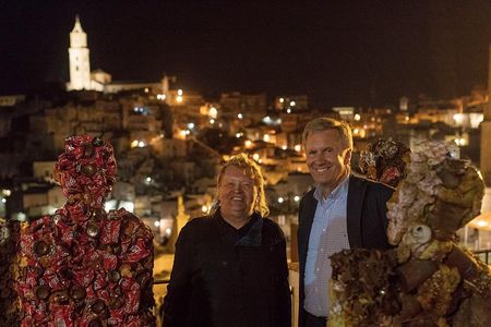 HA Schult und Christian Wulff in Matera