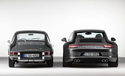 2. Porsche 911 Carrera 4S Coupé und Porsche 911 2.0 Coupé (Baujahr 1964)