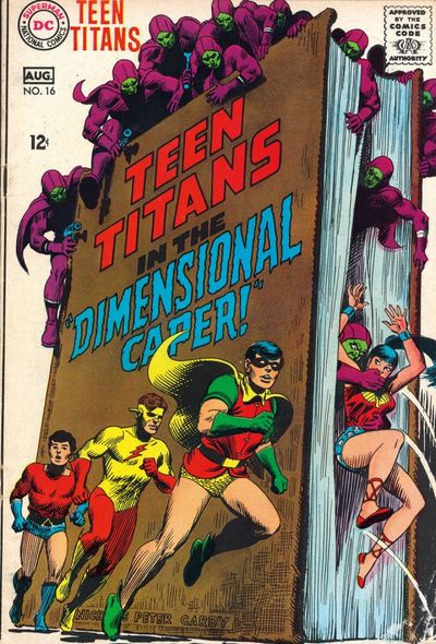 Teen Titans Nr. 16. Titelbild, Nick Cardy Teen Titans Nr. 16. Titelbild, Nick Cardy