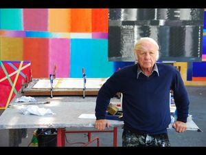 Heinz Mack in seinem deutschen Atelier Heinz Mack in seinem deutschen Atelier