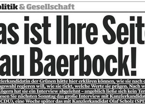 Annalena Baerbock hatte angeblich keine Zeit für die BamS