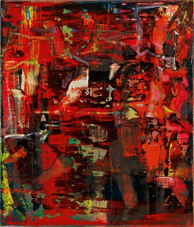 ab­s­trak­te Bilder von Gerhard Richter im Museum Ludwig Koeln