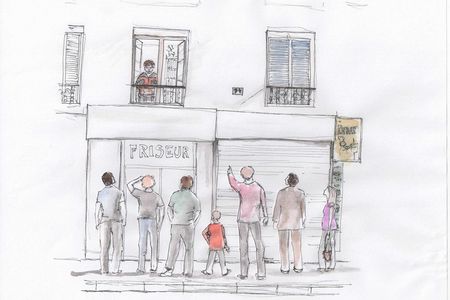 Illustration Fensterlesung Ghislaine Nostitz