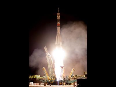 DJs Luca Parmitano vor dem Start zur ISS