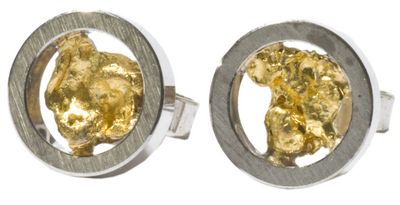 Stil schmuckwerk Goldnugget Ohrringe