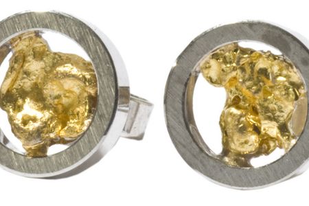 Stil schmuckwerk Goldnugget Ohrringe