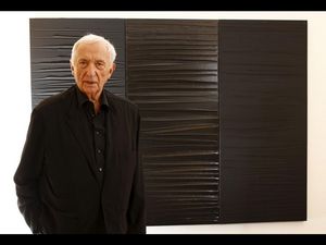 Der Kuenstler Pierre Soulages feiert Heiligabend 2019 seinen hundertsten Geburtstag