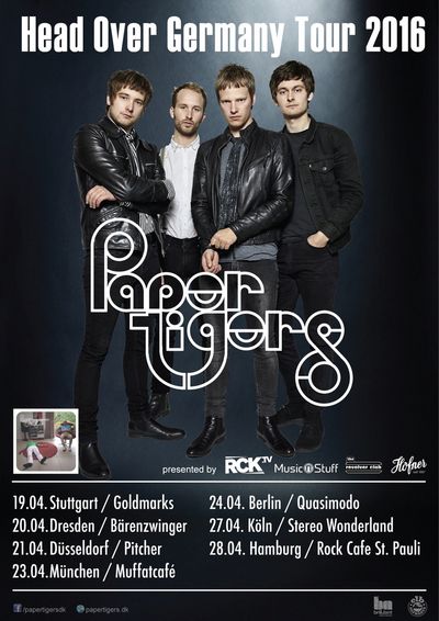 Daenische Rock'n'Roller PAPER TIGERS kommen nach Deutschland