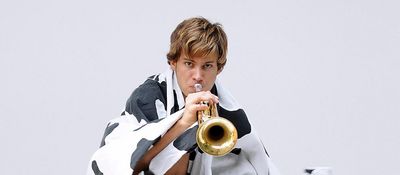 Der Jazztrompeter und Multiinstrumentalist Matthias Schriefl beim deutschen Jazzfestival Frankfurt 2018