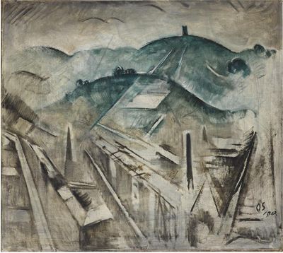 Oskar Schlemmer, Landschaft Stuttgart