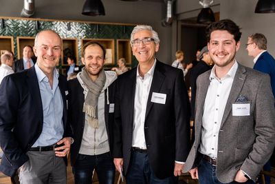 v.l.n.r.: Andreas Oehme, Dmitrij Menchinskiy, Lothar Grünewald und Cedric Schütz