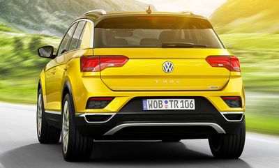 Auch von hinten macht der VW T-Roc eine gute Figur