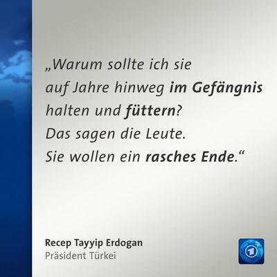 Erdogan will die Todesstrafe