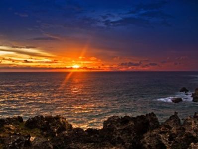 Pulau Derawan Sonnenuntergang
