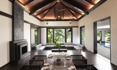 BlissVilla Living Room im VBT Madikeri Indien