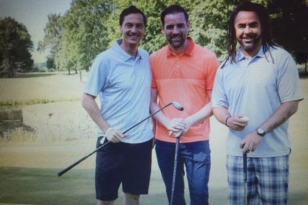 Golfen für den guten Zweck v.l.n.r Sebastian Hellmann, Christoph Metzelder